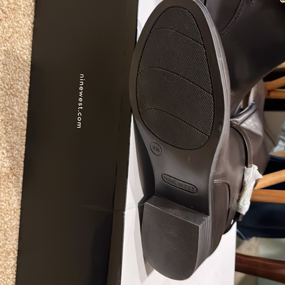 Dark brown 9 west tall boots. Size 8 med - Picture 2 of 3